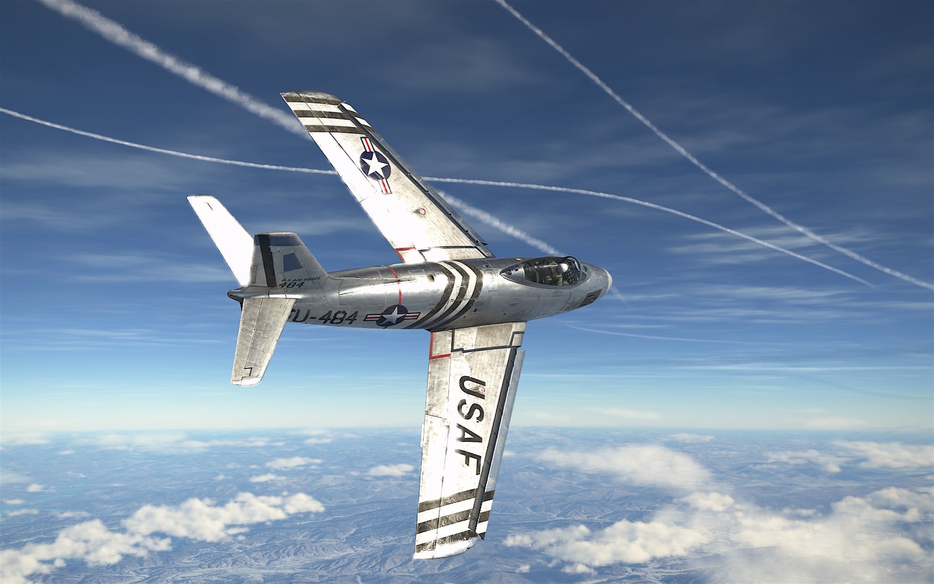 Dogs Getting Tested DF_F-86A's_Enter_Combat_Update 1.005 dog-fight test - Single-Player ...